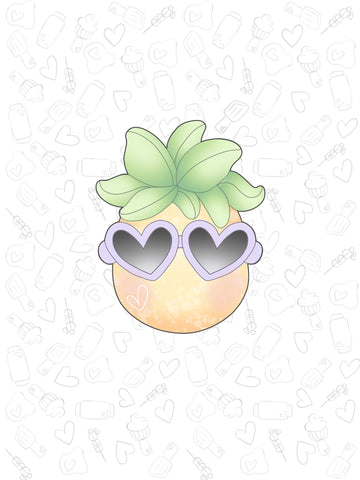 Pineapple heart Glasses