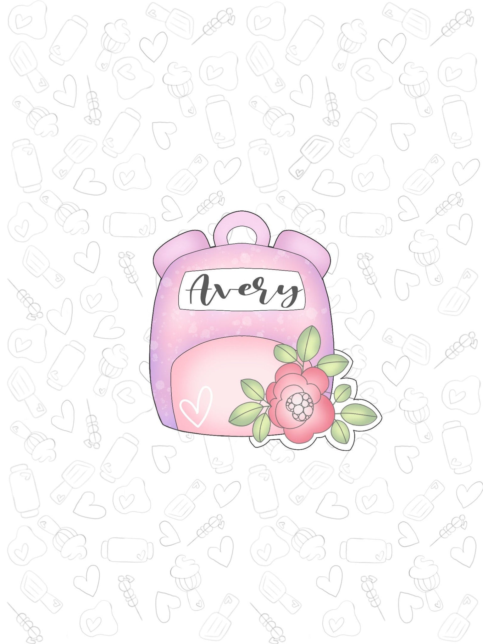 Floral Book Bag