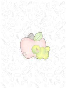 Apple With caterpillar