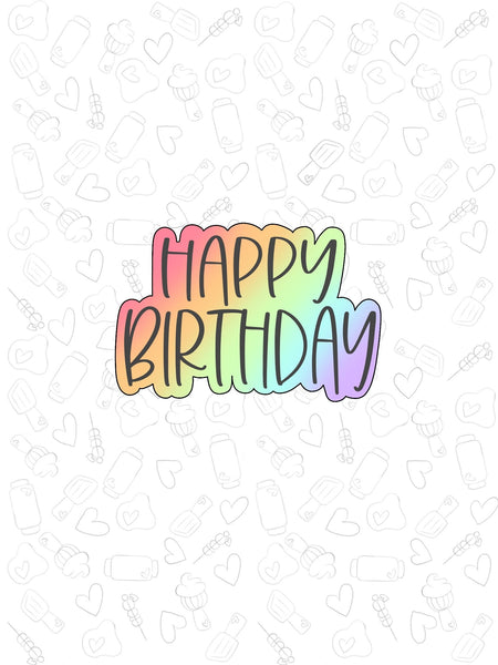 Rainbow Birthday Plaque