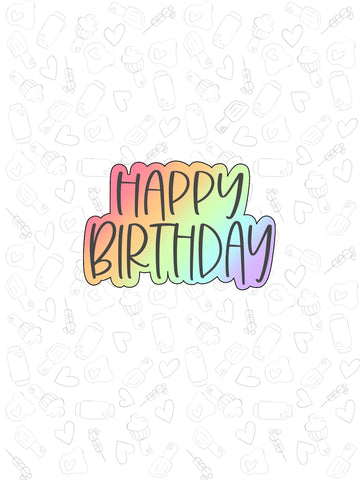 Rainbow Birthday Plaque