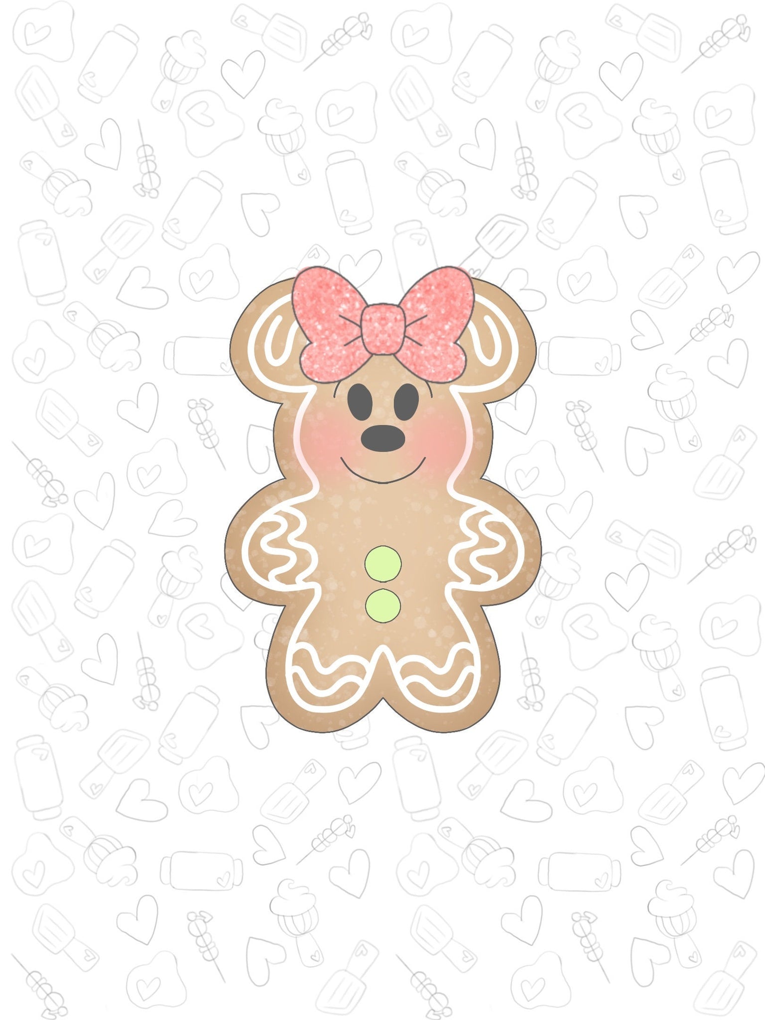 Girly Mouse Gingerbread