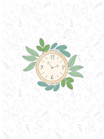 Greenery clock