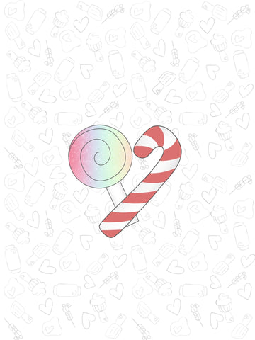 Candycane lolly