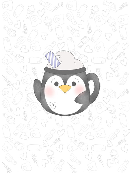 penguin Straw Mug 2021