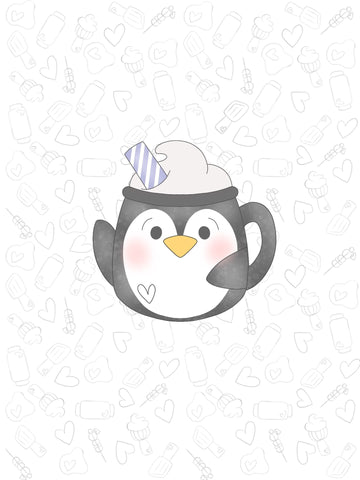 penguin Straw Mug 2021