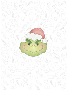 Green Santa head