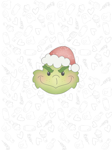 Green Santa head