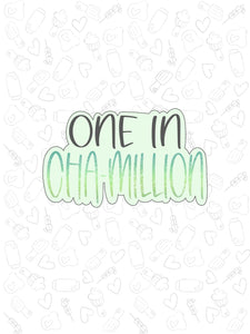 One in Cha-Million Plaque 2022