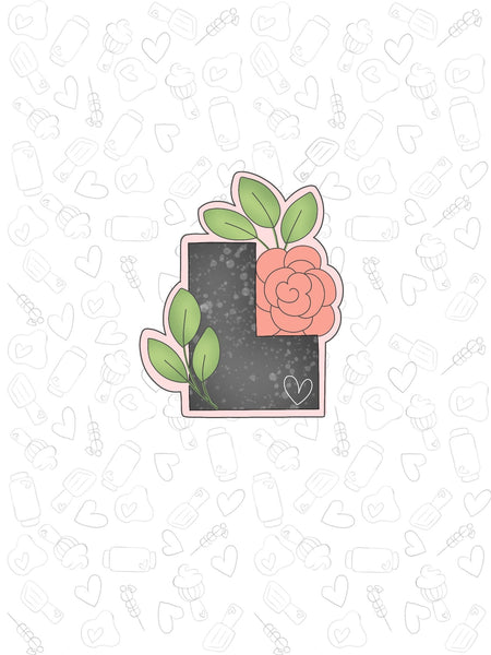 Floral Greenery Letter L 2022