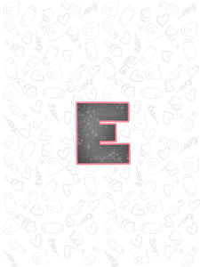 Bold Letter E