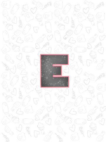 Bold Letter E