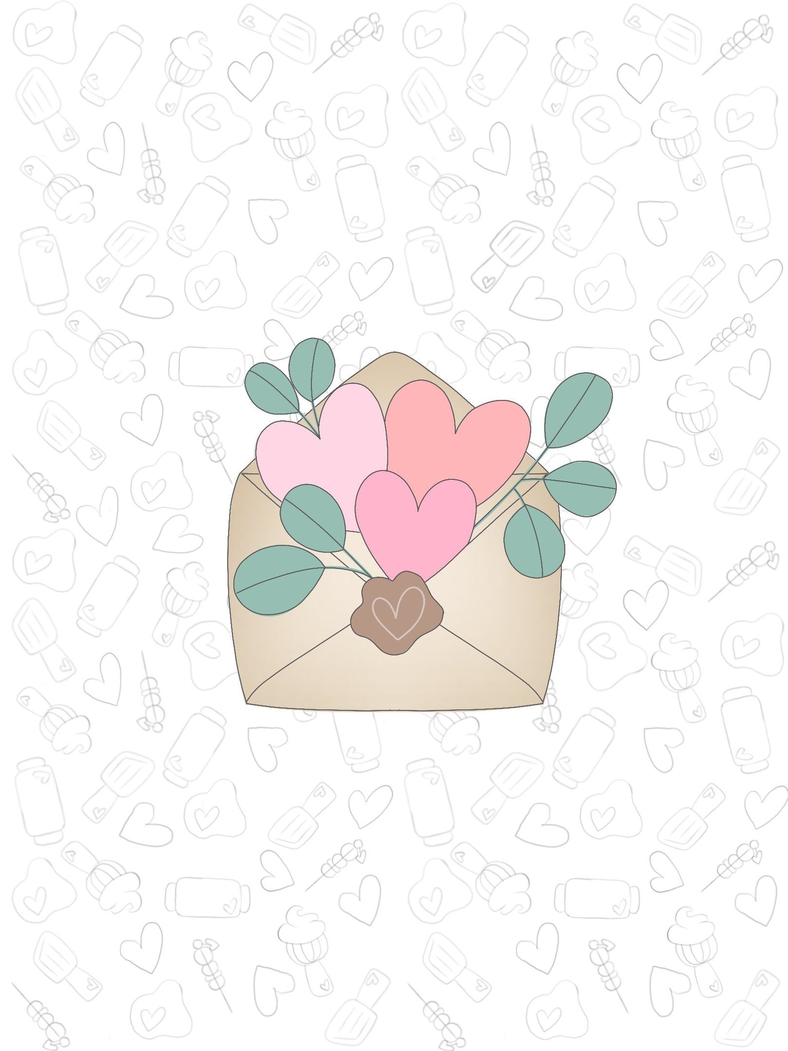 Heart Greenery Envelope 2022