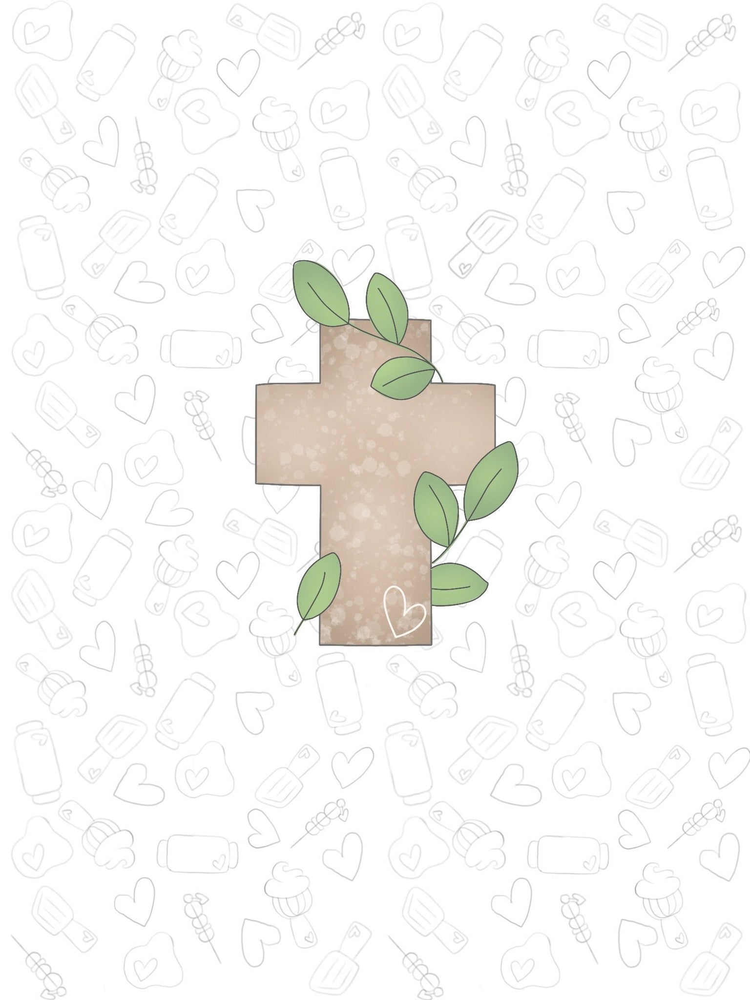 Classic Greenery Cross 2022 Cookie Cutter – Alex's Cutters