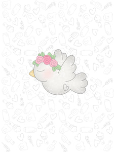 Floral Dove 2022 Cookie Cutter