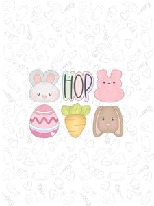 Easter Hop Collection 6 piece set Variety of Sizes