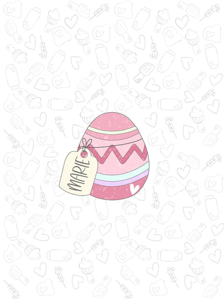 Easter Egg Tag 2022 Cookie Cutter