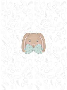 Bunny Head  Bow Tie 2022 Cookie Cutter