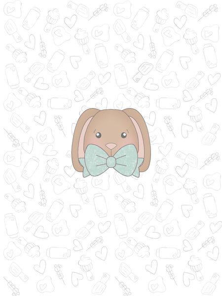 Bunny Head  Bow Tie 2022 Cookie Cutter