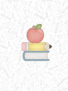 Book Pencil Apple Stack 2022
