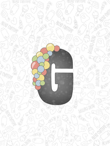 Balloon Garland Letter G