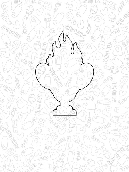 Trophy With Flames 2022