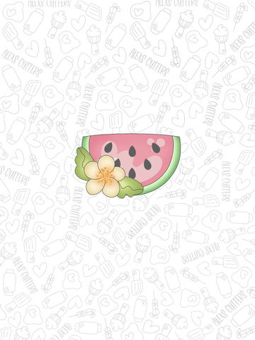 Floral Watermelon Half 2022