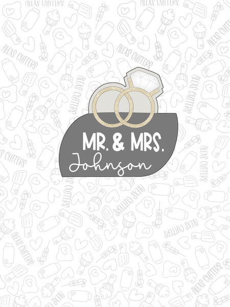 Mr. and mrs. plaque