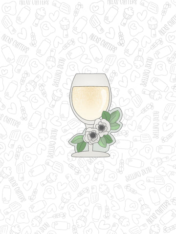 Floral Wine Glass 2022