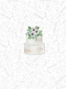 Floral Topper 2 Tier cake 2022