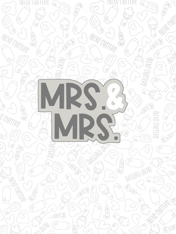 Mrs. and Mrs. Lettered Plaque