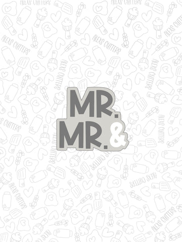 Mr and Mr Font Plaque