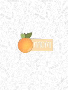 Orange Name Tag