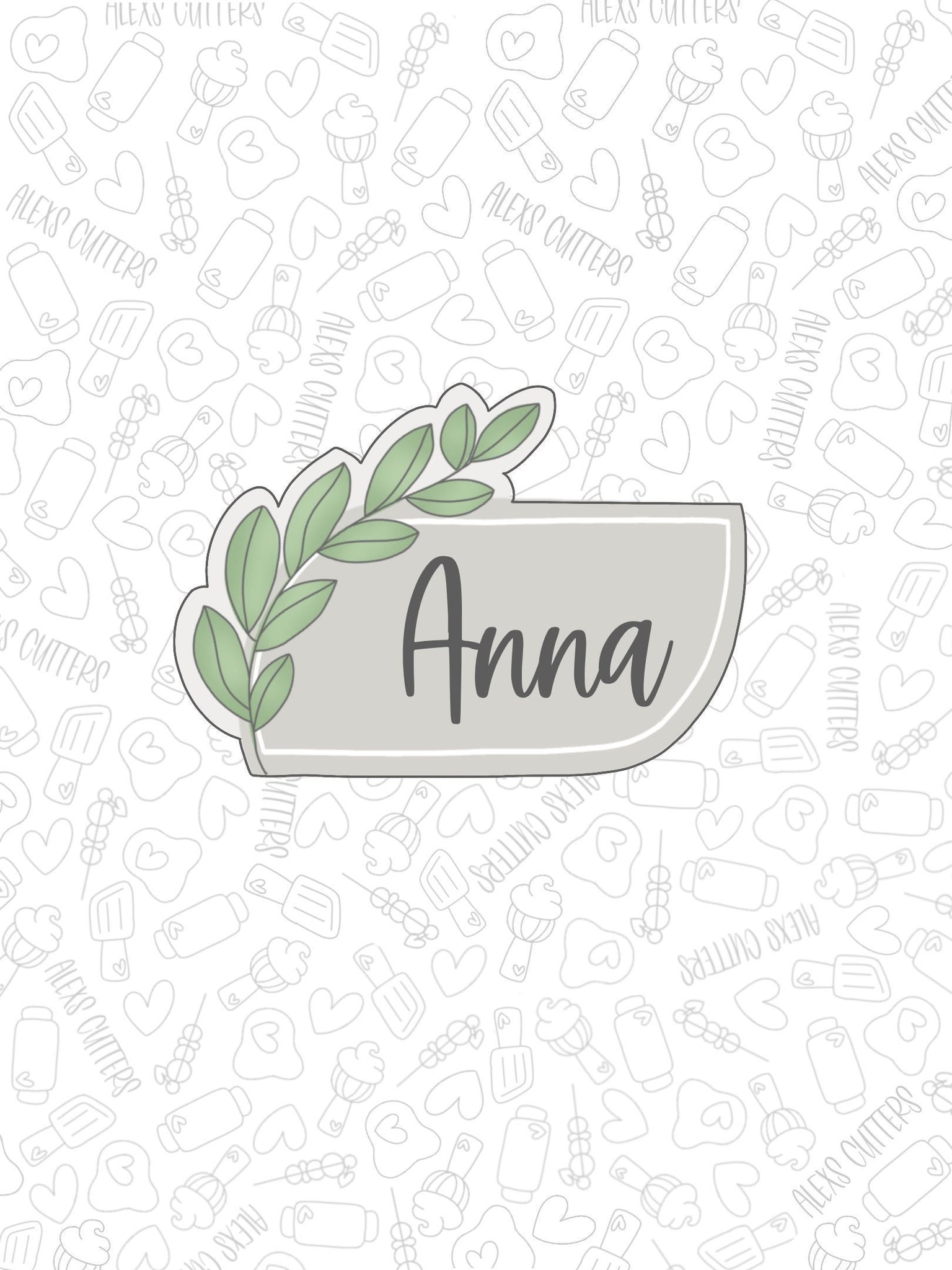 Greenery Anna PLaque