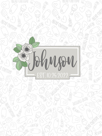 Elegant Floral Name tag 2022