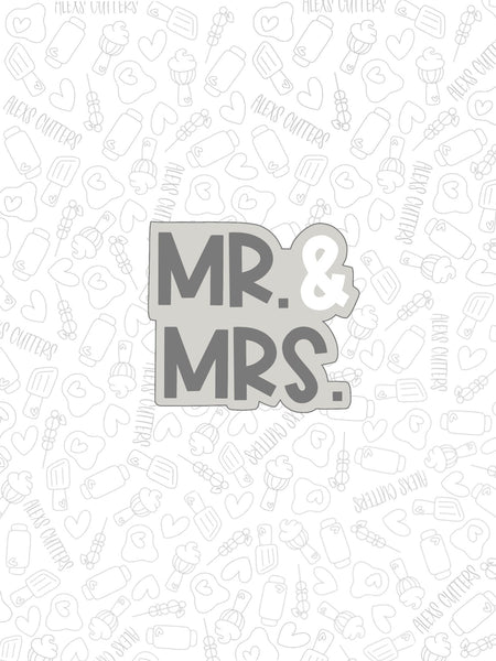 Mr. and Mrs. Lettered Plaque