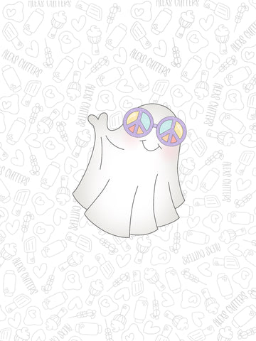 Peace Sign Glasses Ghost