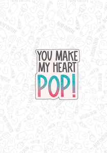 Heart pop Plaque