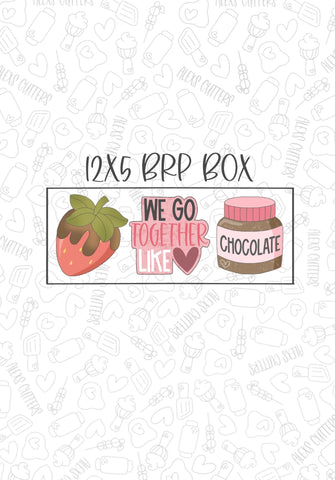 Strawberry Chocolate Pair 12x5 Brp Box 3 Piece