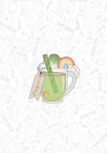 Rainbow mug Tag 2023 Cookie Cutter