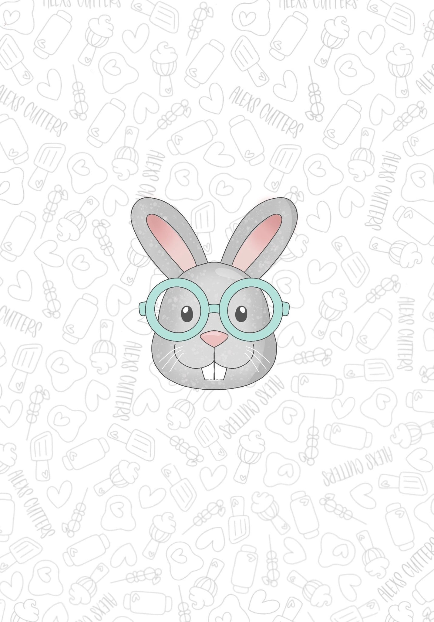 Nerdy Bunny 2023 Cookie Cutter