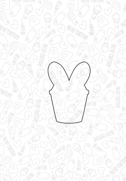 Bunny Coffee 2023 Cookie Cutter