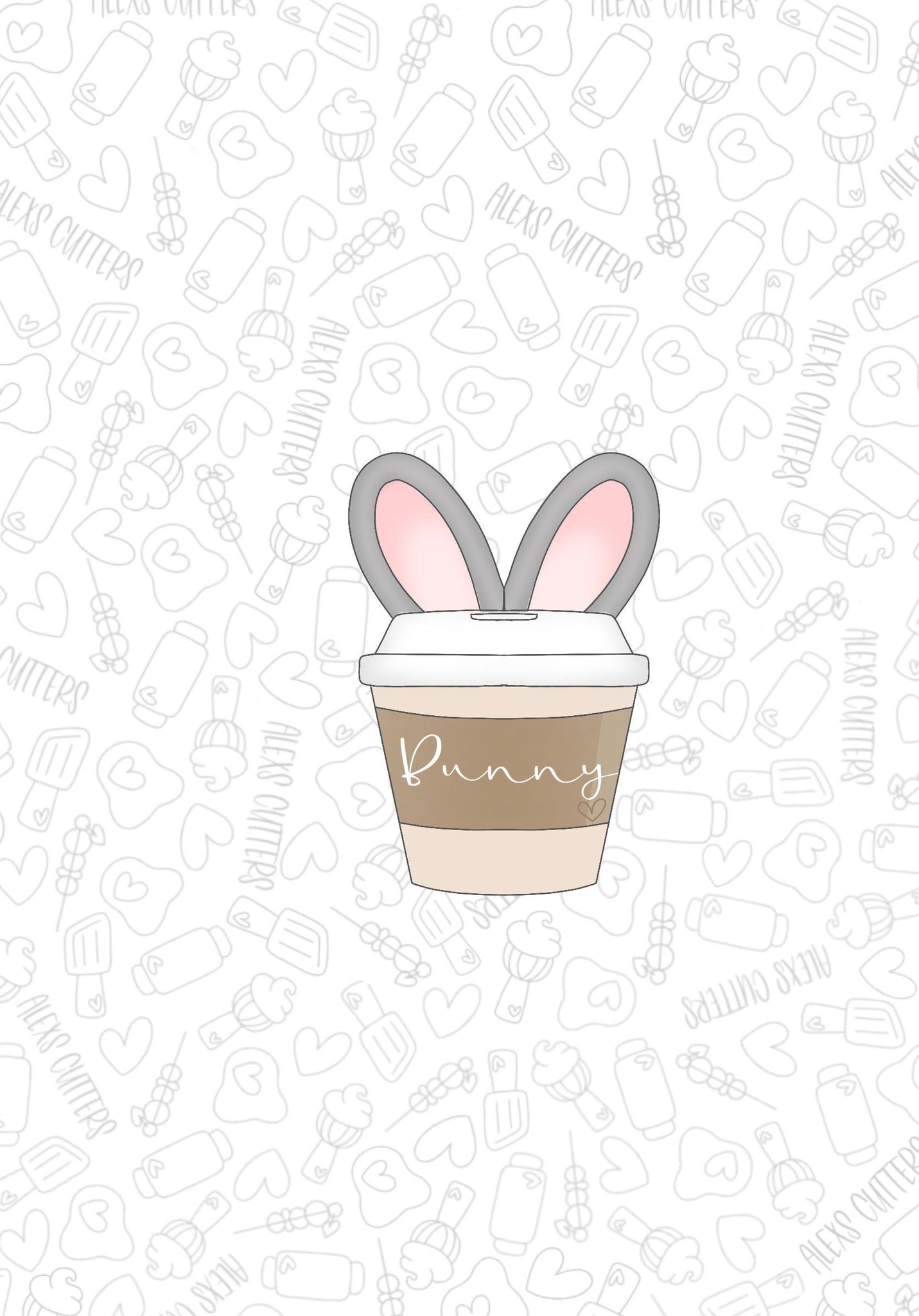 Bunny Coffee 2023 Cookie Cutter