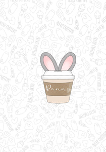 Bunny Coffee 2023 Cookie Cutter