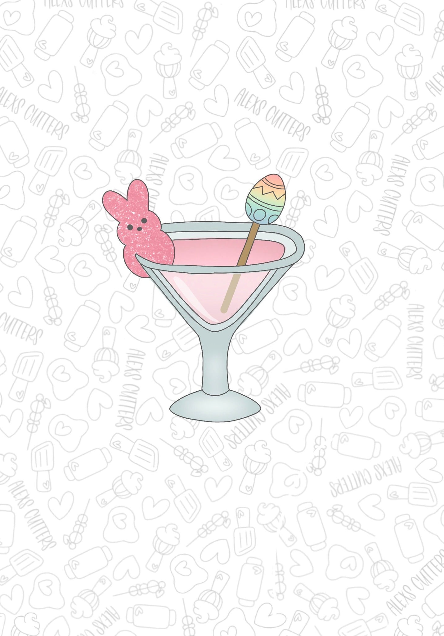 Bunny Martini 2023 Cookie Cutter