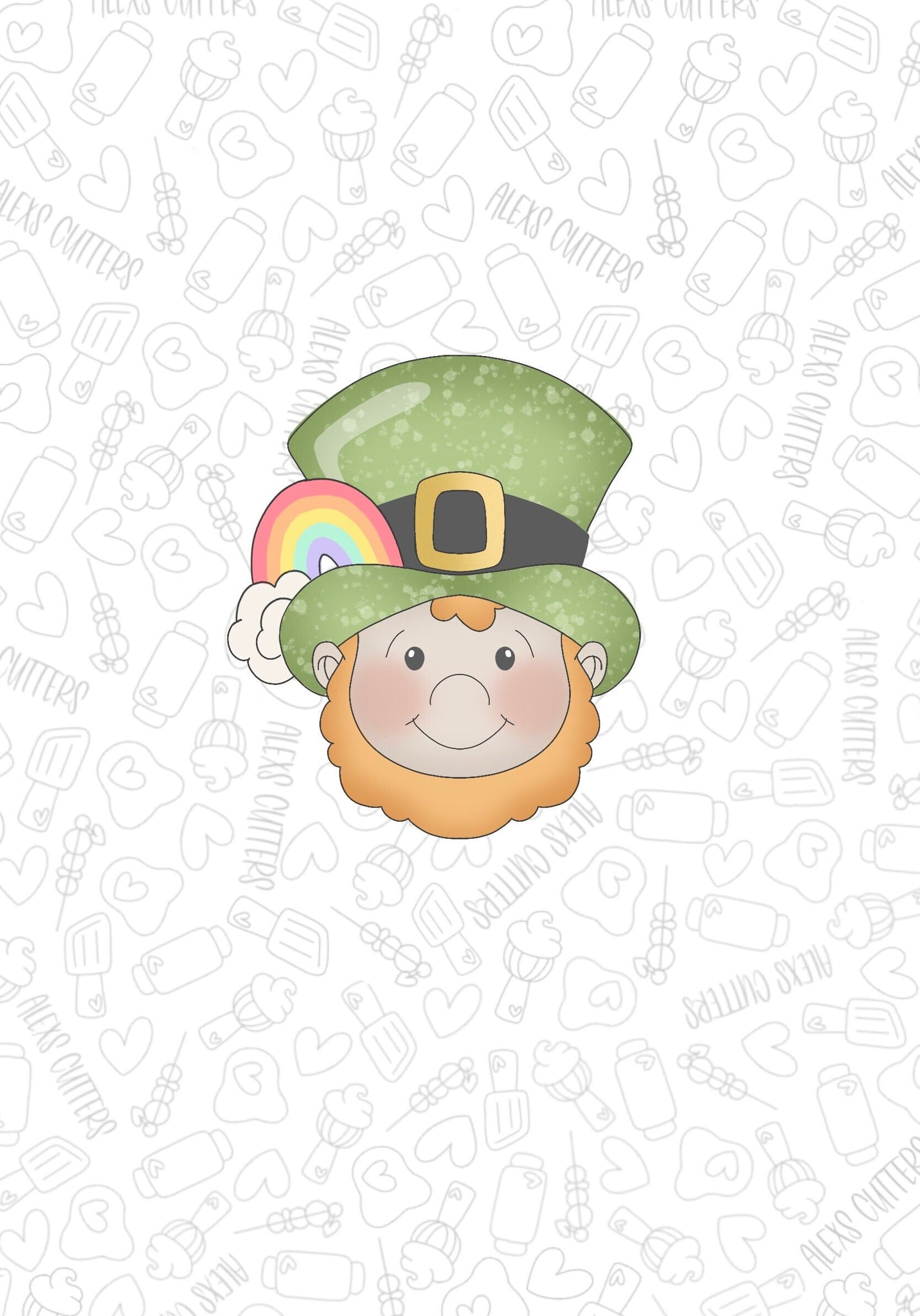 Rainbow Leprechaun 2023 Cookie Cutter