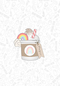 Rainbow Frappe Tag 2023 Cookie Cutter