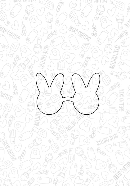 Bunny Glasses 2023 Cookie Cutter