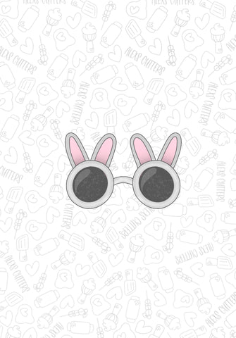 Bunny Glasses 2023 Cookie Cutter