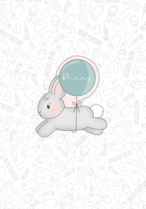 Balloon Bunny 2023 Cookie Cutter